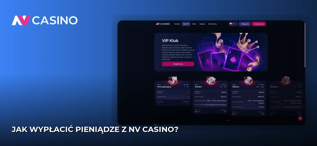 Zrzut ekranu strony NV Casino