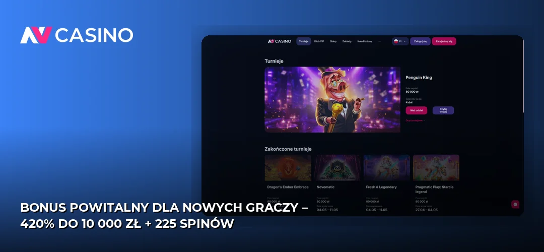 Zrzut ekranu strony NV Casino